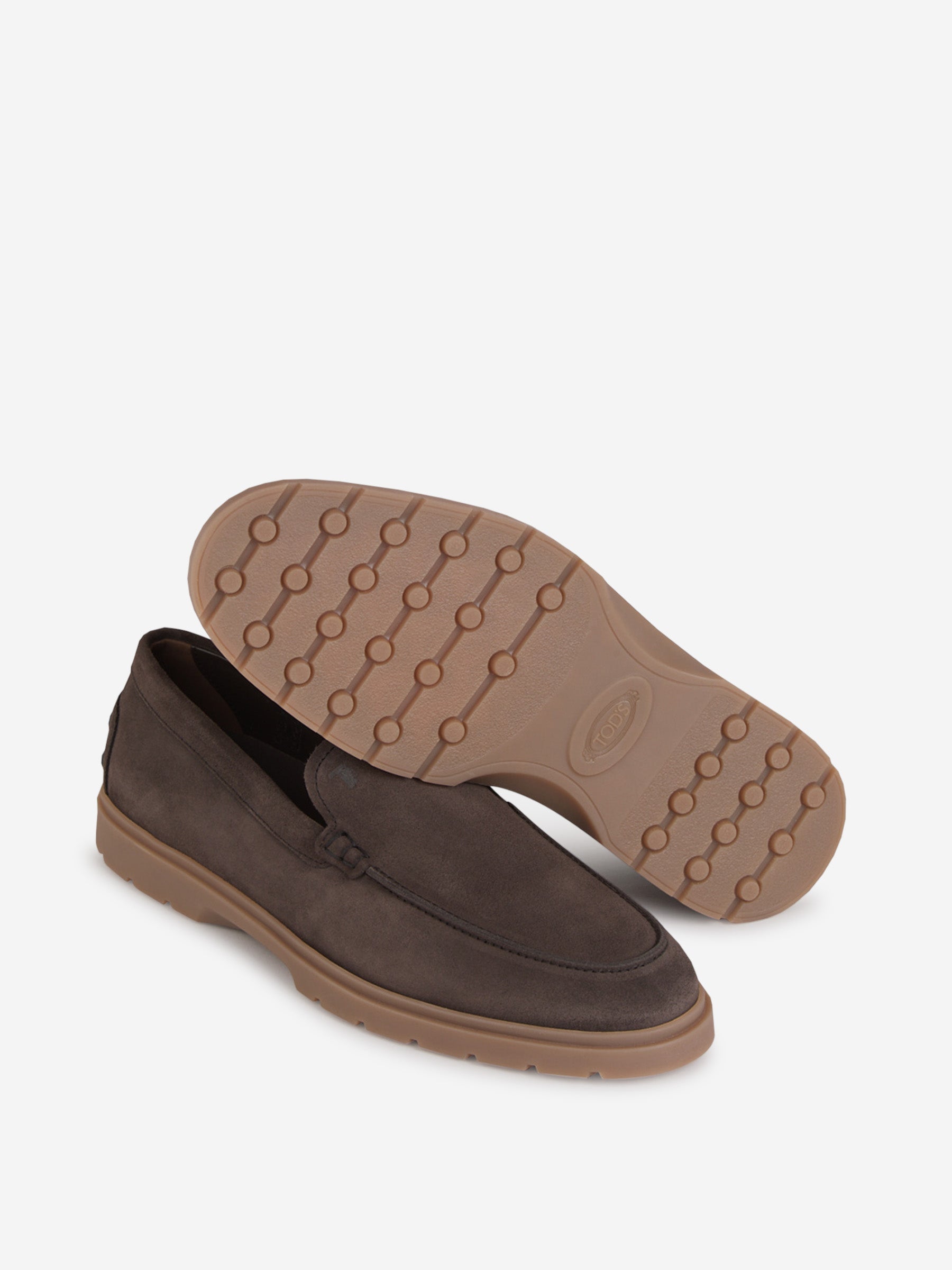 Tod's Hombre Barcelona Mocasines Piel Ante color Marrón Oscuro sku 611-004454 01 - Foto 4