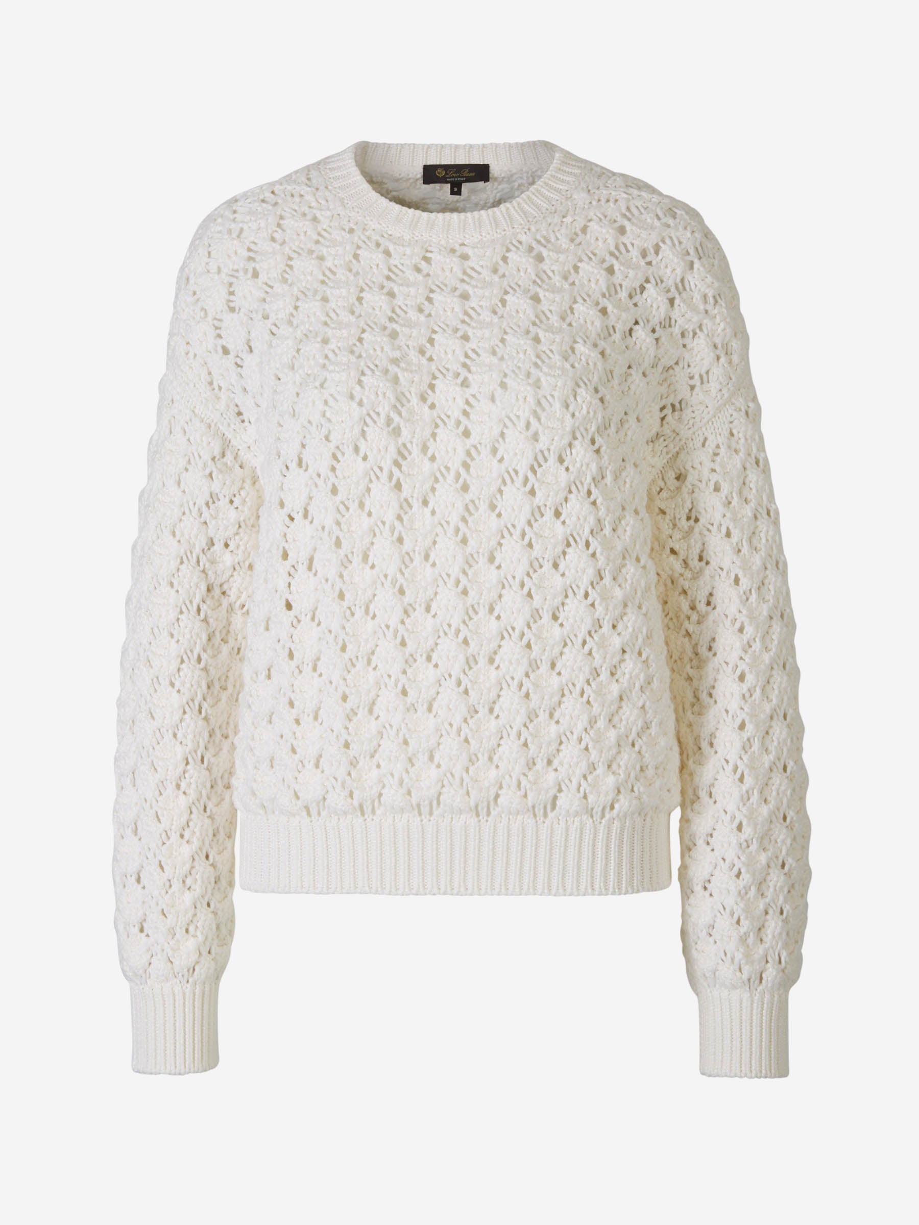 Loro Piana – Cotton Crochet Sweater Mujer 711-003133 01