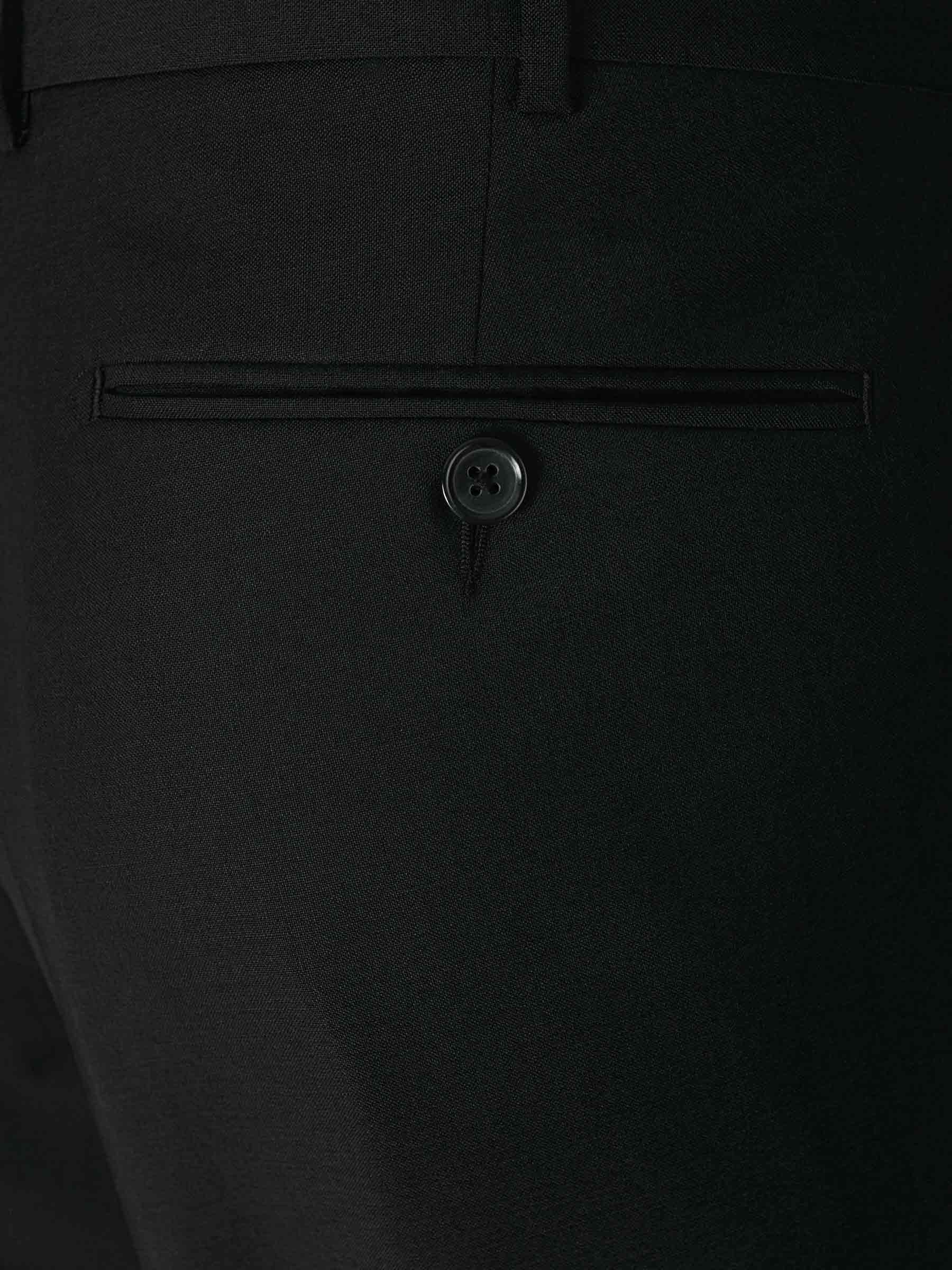 Santa Eulalia Hombre Barcelona Pantalones Formales Lana color Negro sku 321-000322 04 - Foto 4