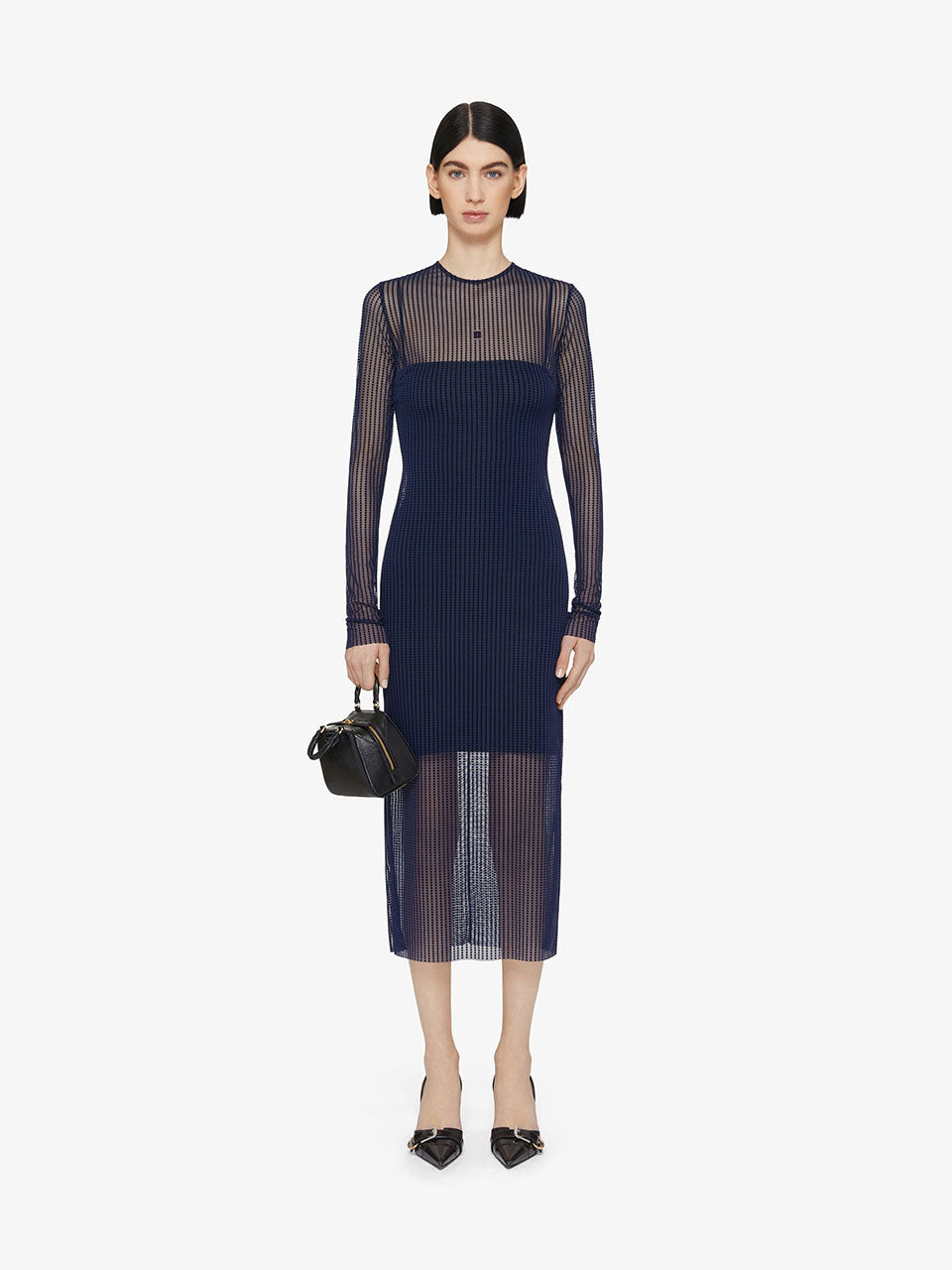 Givenchy – Givenchy Semi-transparent Midi Dress in Barcelona or Shop Online  Mujer 732-001380 01