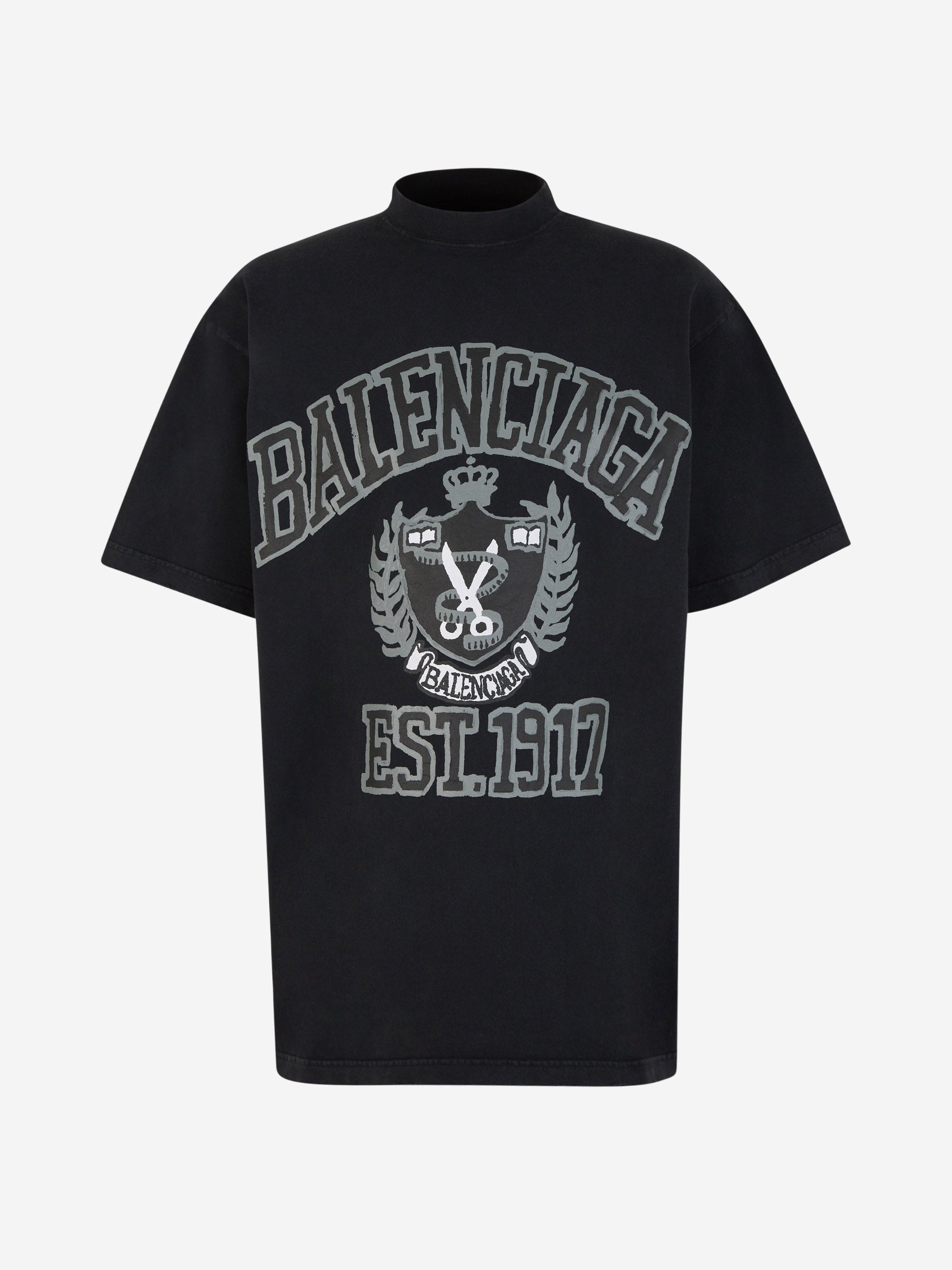 Balenciaga – Cotton Printed T-Shirt Hombre 553-003473 01