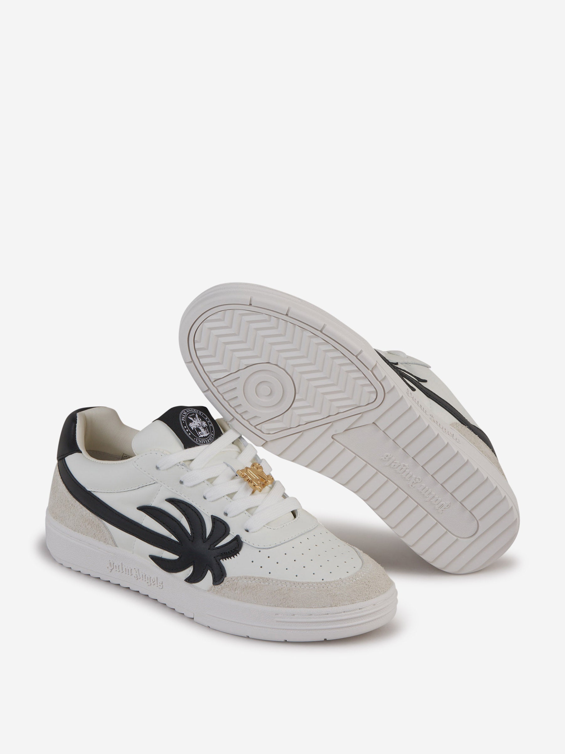 Palm Angels Hombre Barcelona Sneakers Universitarias Palm color Blanco y Negro sku 616-002662 01 - Foto 4