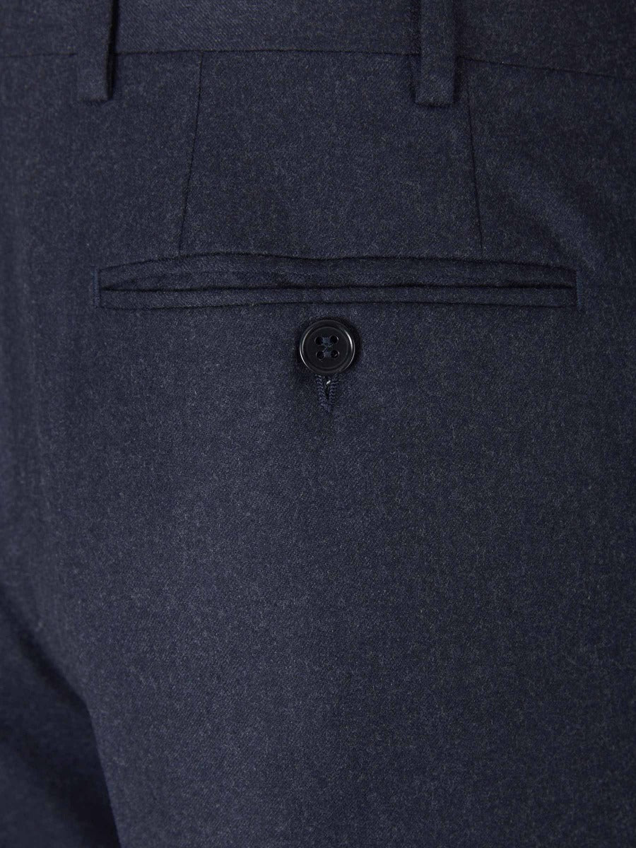 Canali Hombre Barcelona Pantalones Formales Lana color Azul Marino sku 321-000332 02 - Foto 3