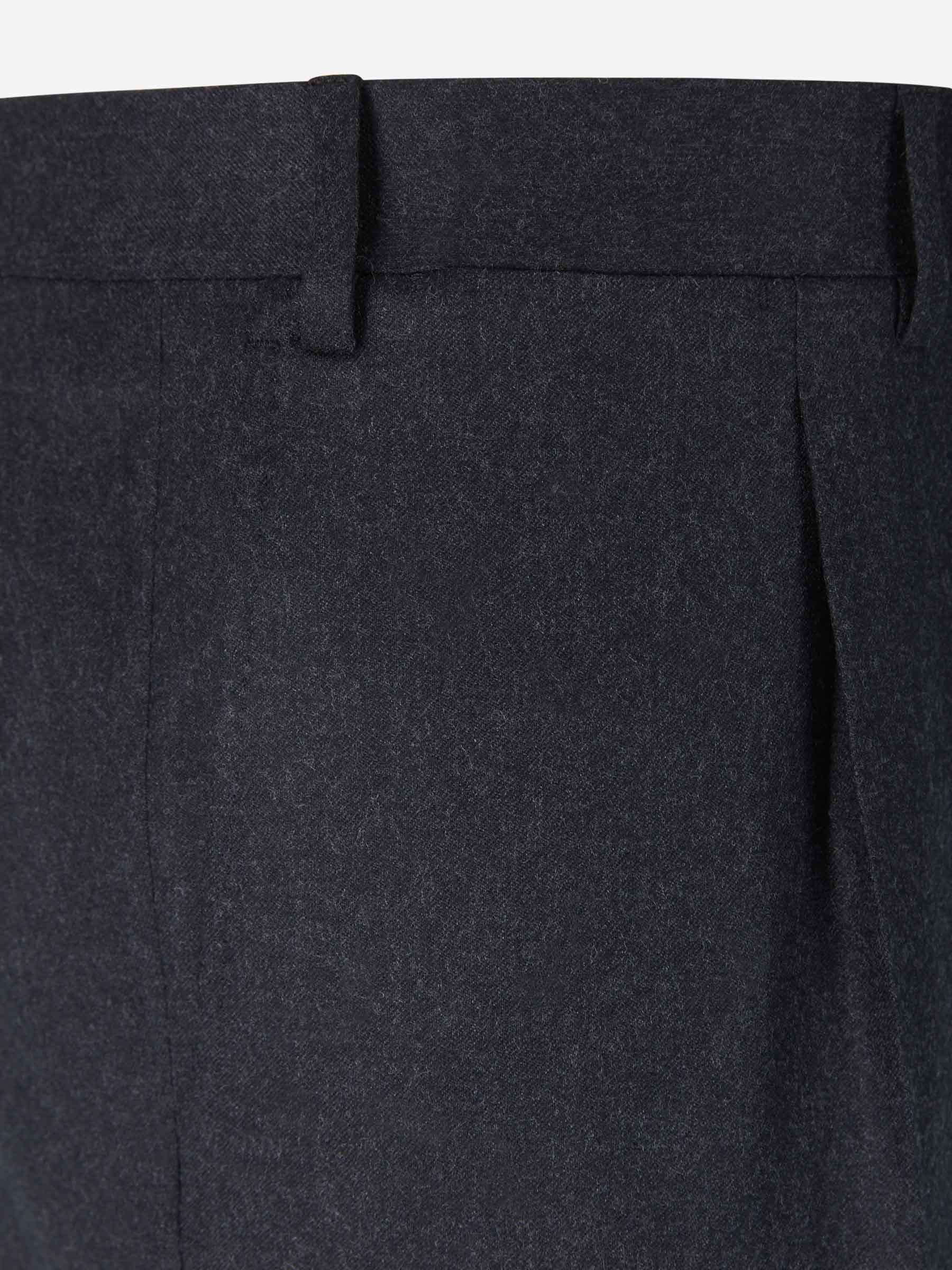 Canali Hombre Barcelona Pantalones Franela Lana color Gris Antracita sku 321-000338 02 - Foto 3