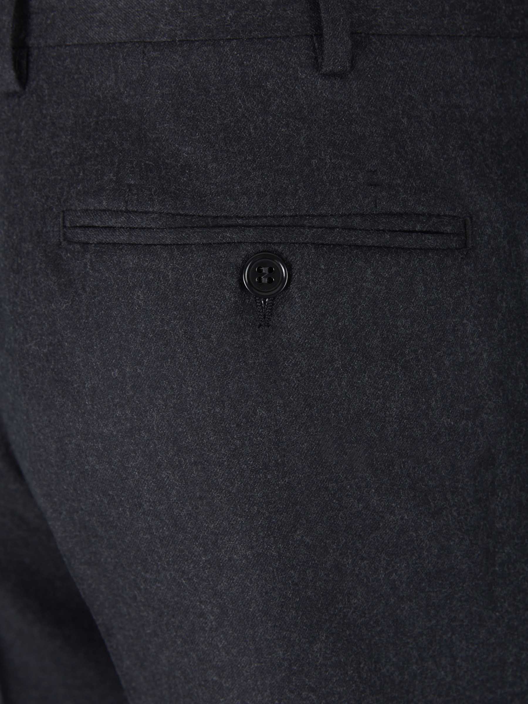 Canali Hombre Barcelona Pantalones Franela Lana color Gris Antracita sku 321-000338 02 - Foto 4