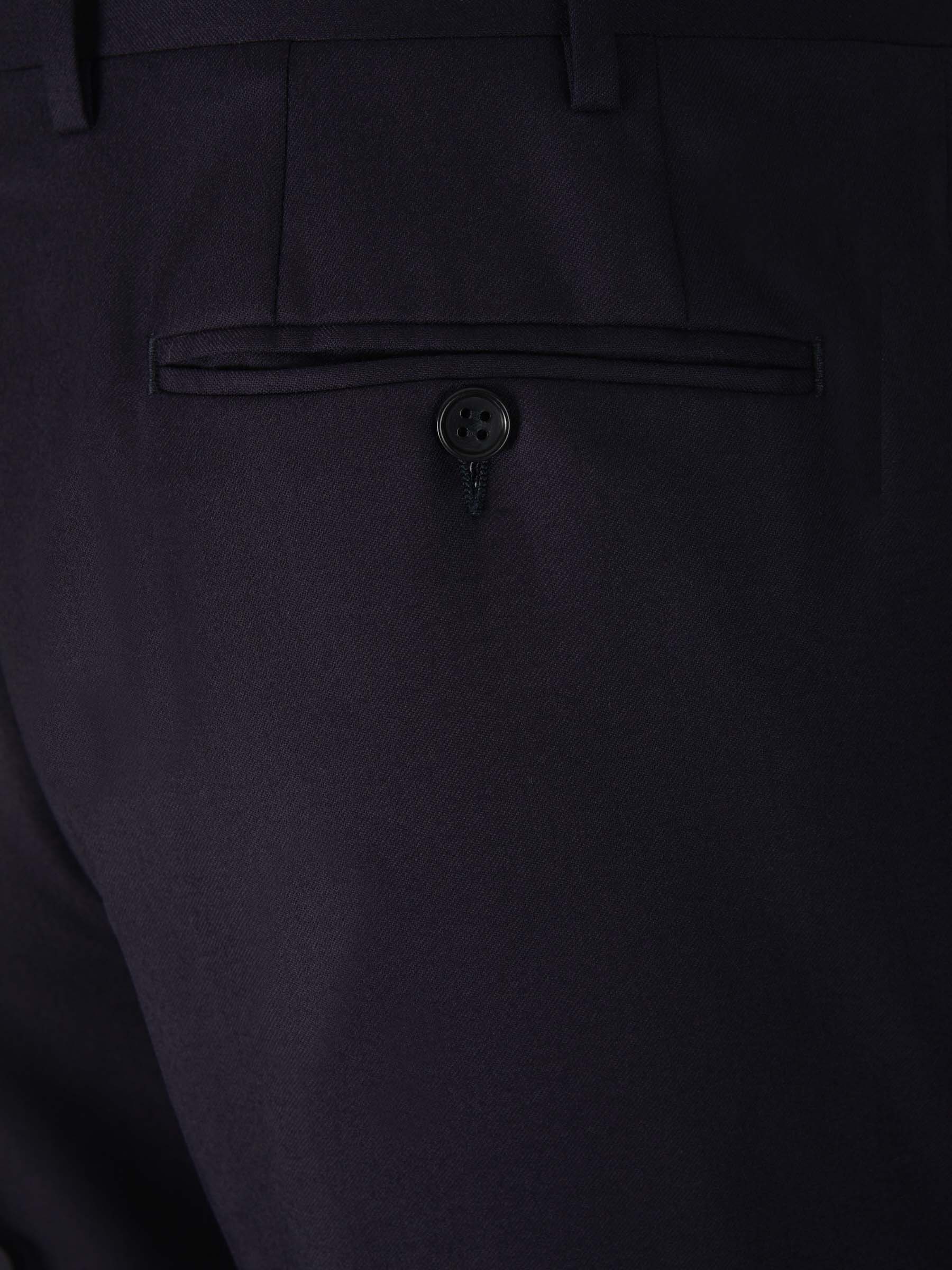 Canali Hombre Barcelona Pantalones Franela Lana color Azul Noche sku 321-000338 04 - Foto 4