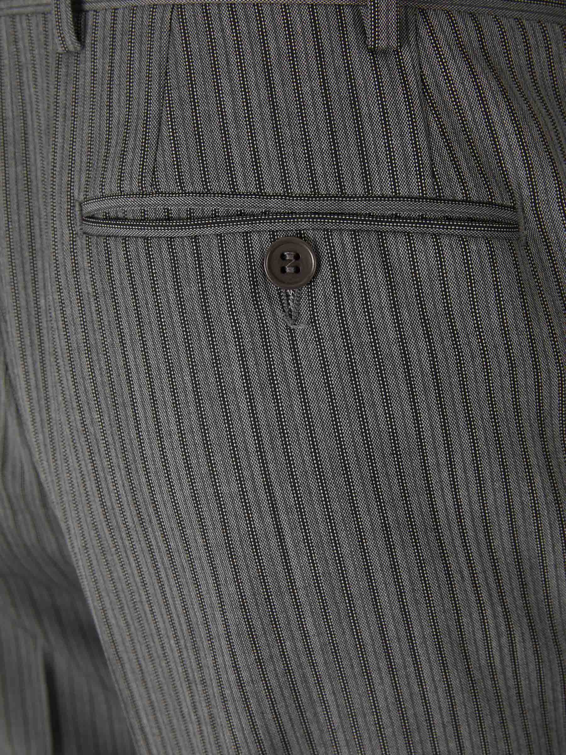 Canali Hombre Barcelona Pantalones Rayas Lana color Gris Antracita sku 321-000348 01 - Foto 4