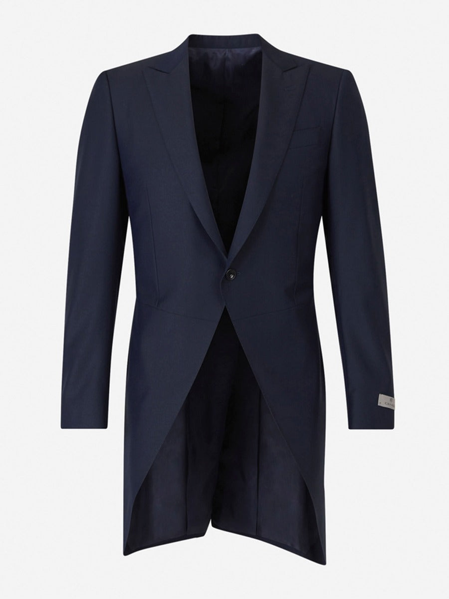 Canali Hombre Barcelona Chaqué Y Pantalón Lana color Azul Noche sku 332-000070 01 - Foto 4