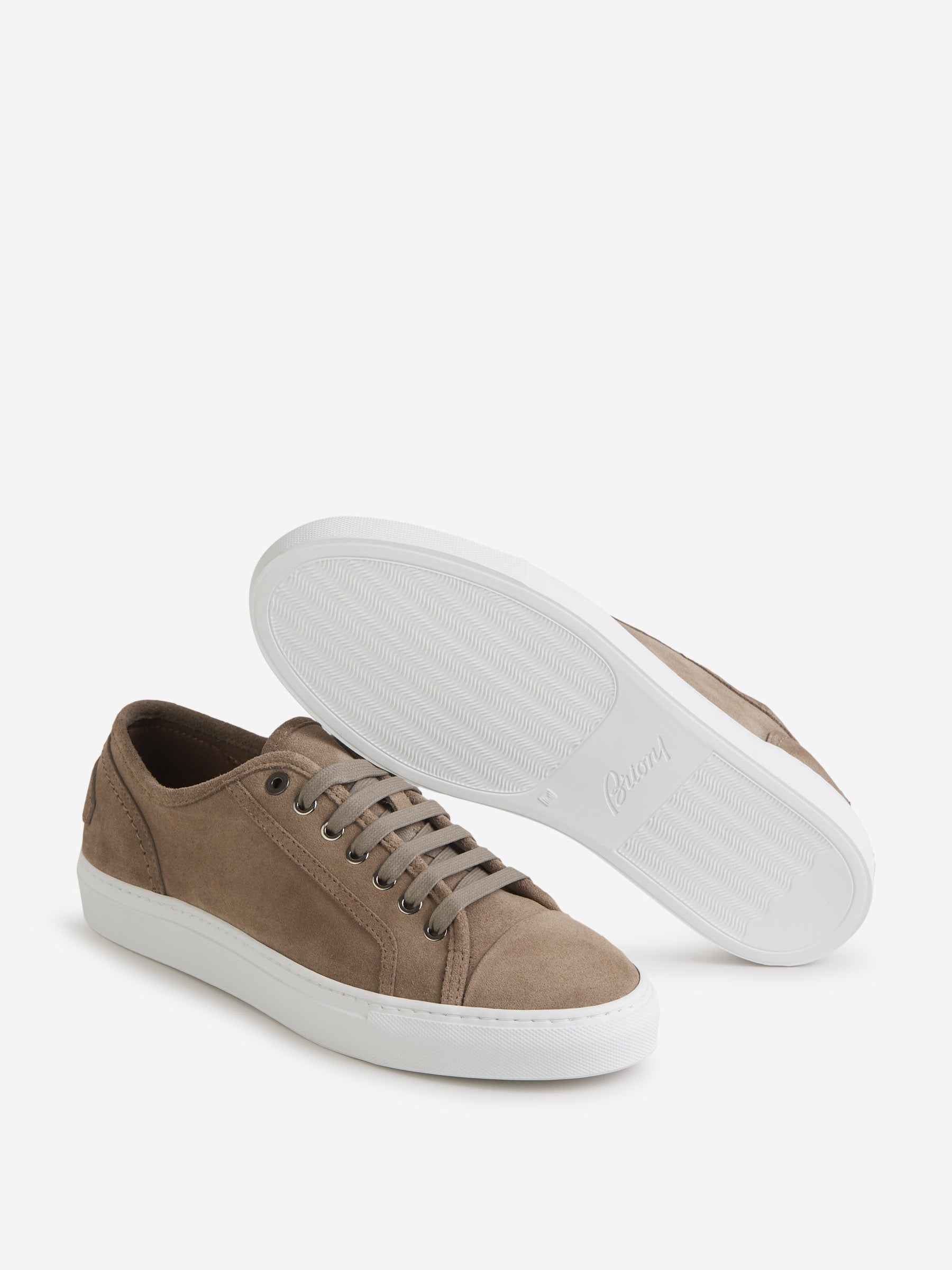 Brioni Hombre Barcelona Sneakers Piel Ante color Topo sku 616-002650 01 - Foto 4
