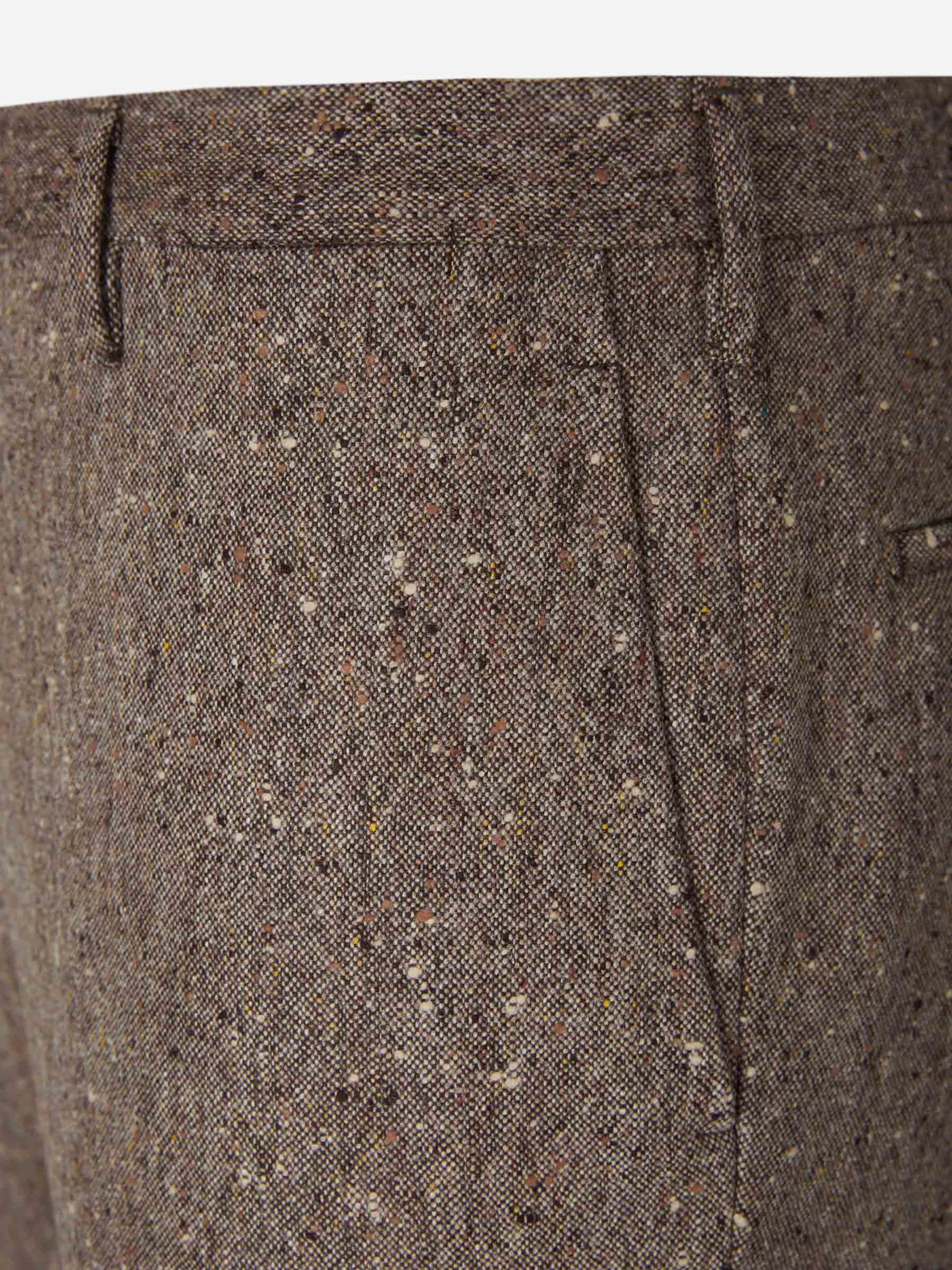 Santa Eulalia Hombre Barcelona Pantalones Formales Lana color Topo sku 521-002936 02 - Foto 3