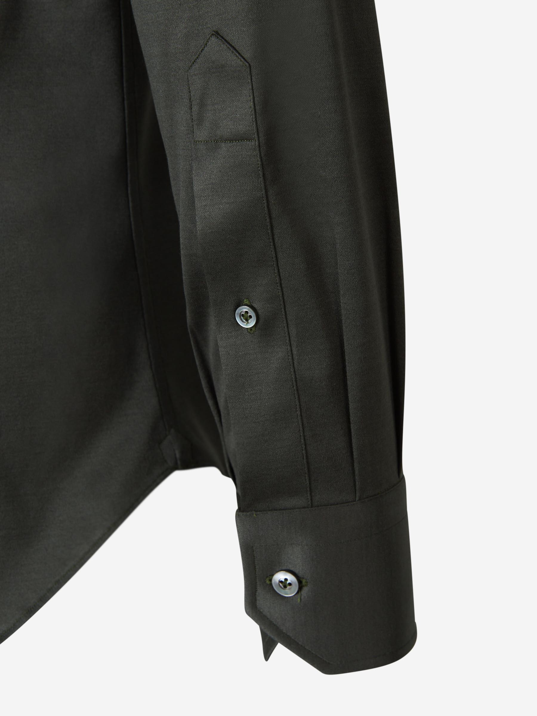 Fray Hombre Barcelona Camisa Micro Punto color Verde Militar sku 531-006072 01 - Foto 4