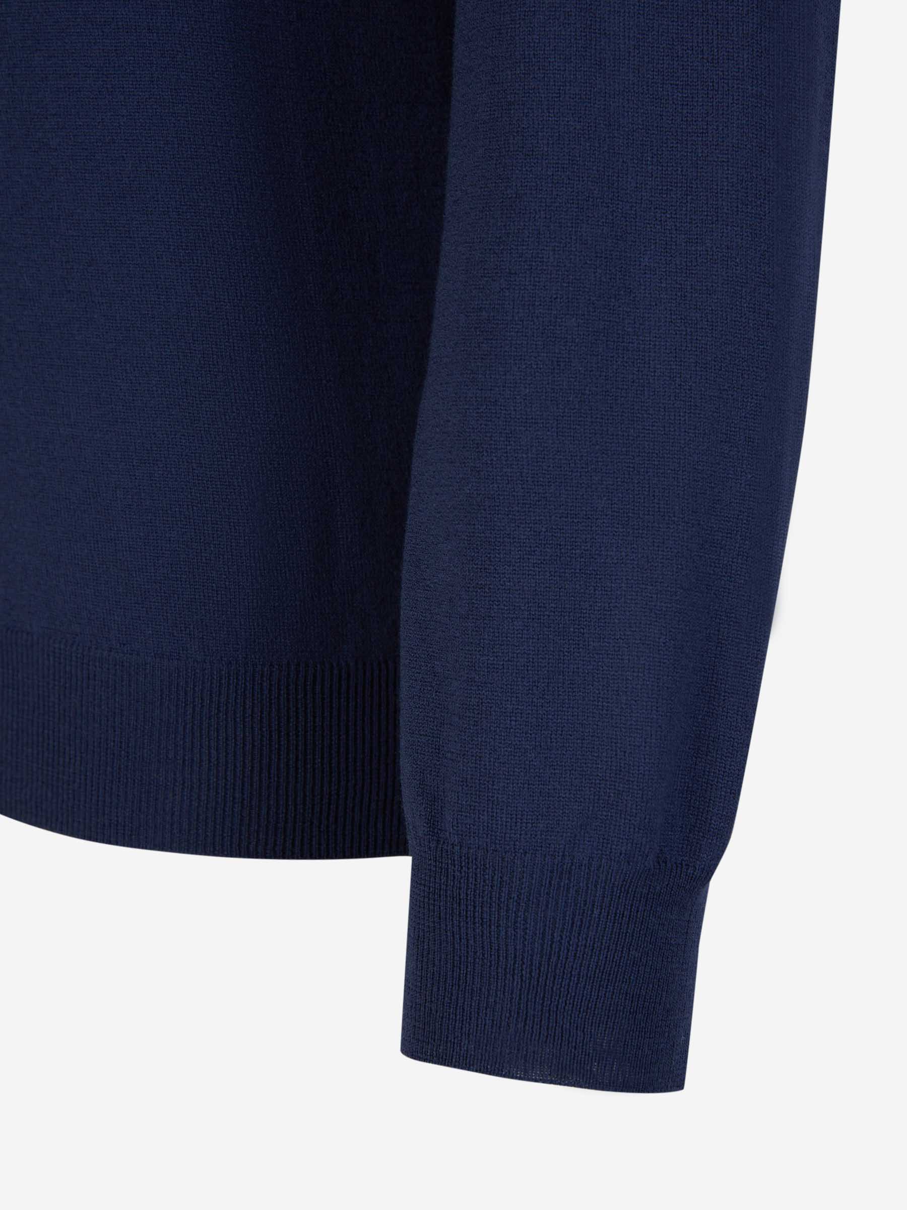 Zanone Hombre Barcelona Jersey Cuello Alto color Azul Marino sku 542-002132 06 - Foto 4