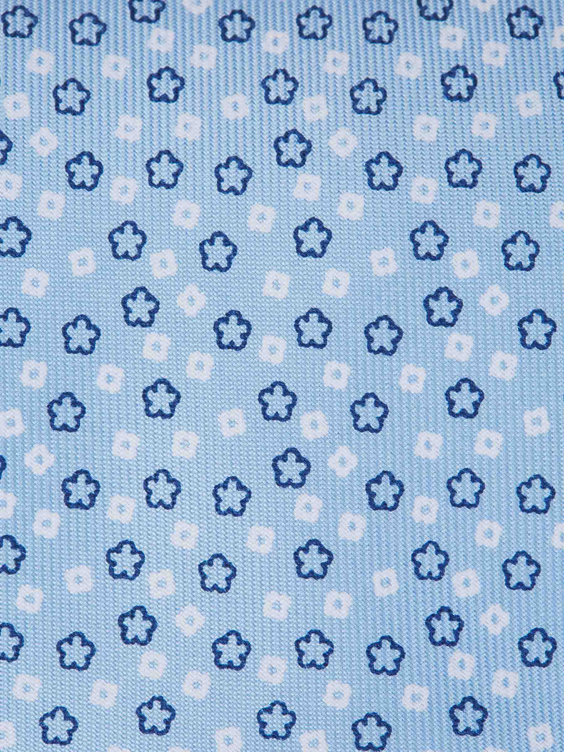 Marinella Hombre Barcelona Corbata Motivo Floral color Azul sku 601-001486 01 - Foto 3