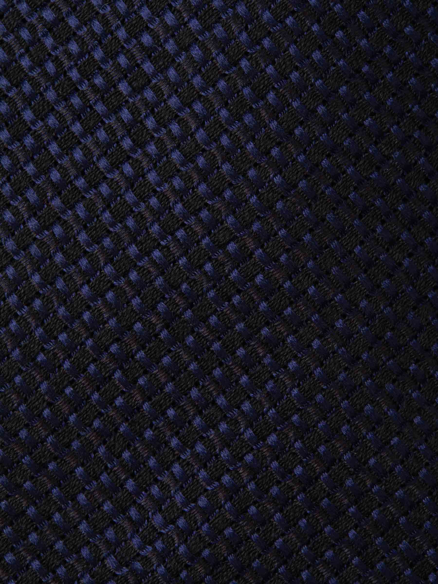 Kiton Hombre Barcelona Corbata Texturizada Lana Y Seda color Azul Noche sku 601-001136 02 - Foto 2