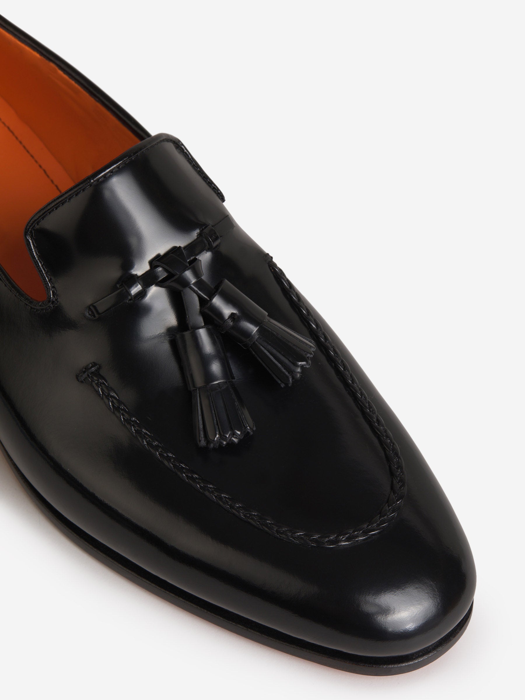 Santoni tassel loafers discount