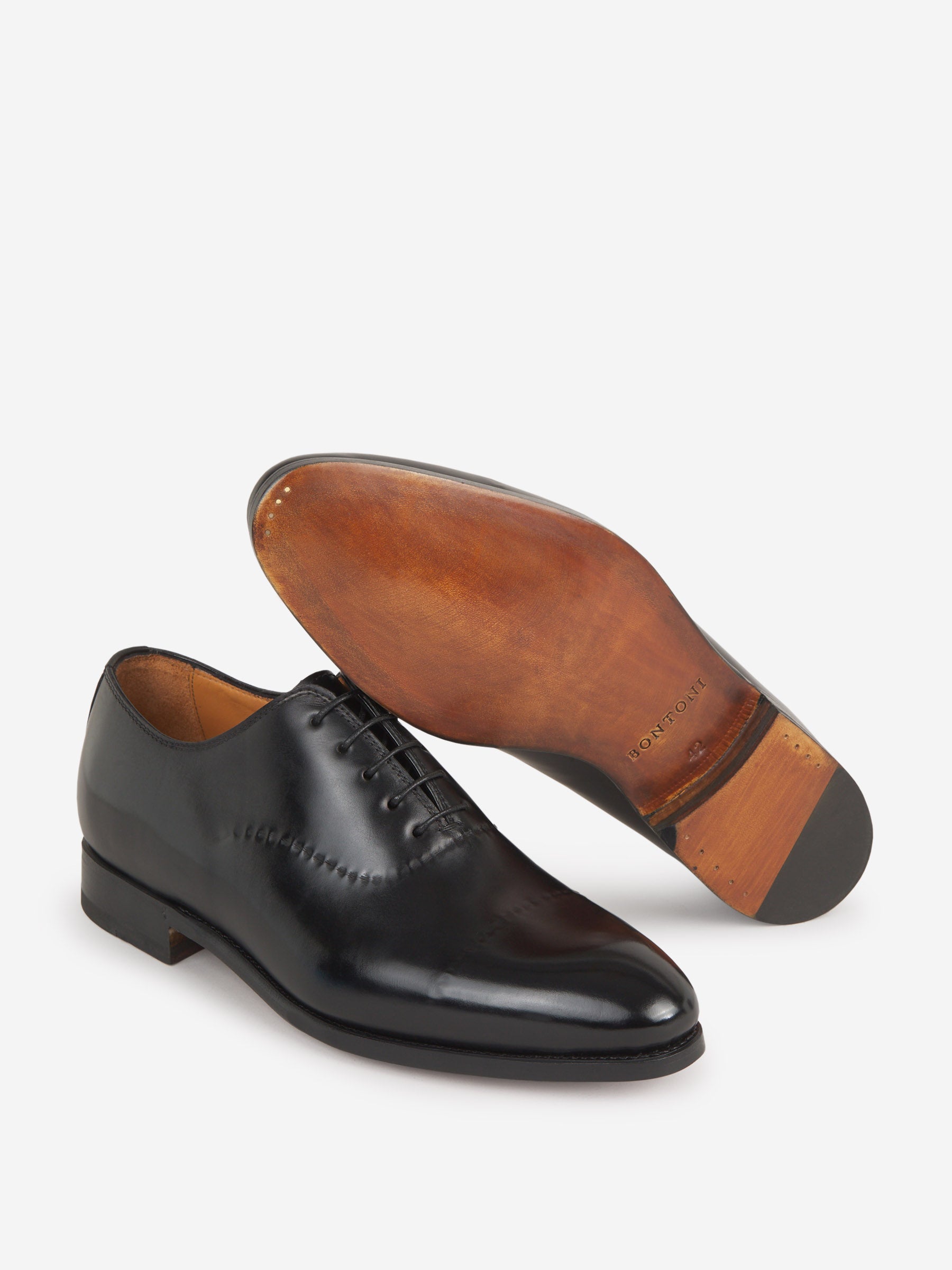 Bontoni Hombre Barcelona Zapatos Vittorio de Piel color Negro sku 611-004226 01 - Foto 4