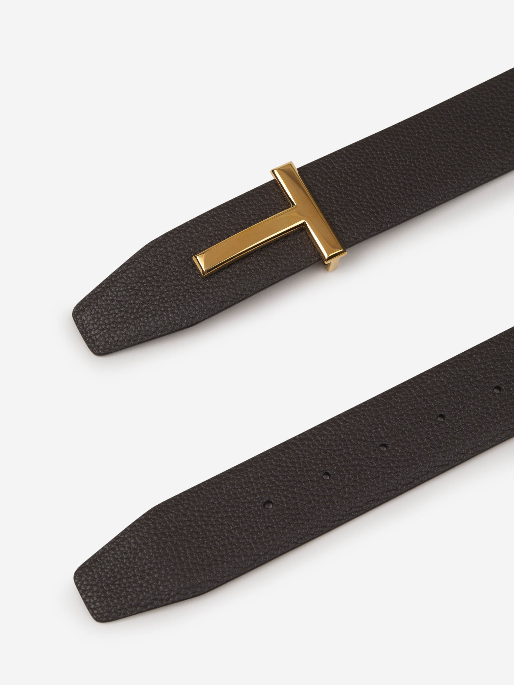 Tom Ford Hombre Barcelona Cinturón Reversible Piel color Marrón Oscuro sku 622-001180 01 - Foto 2