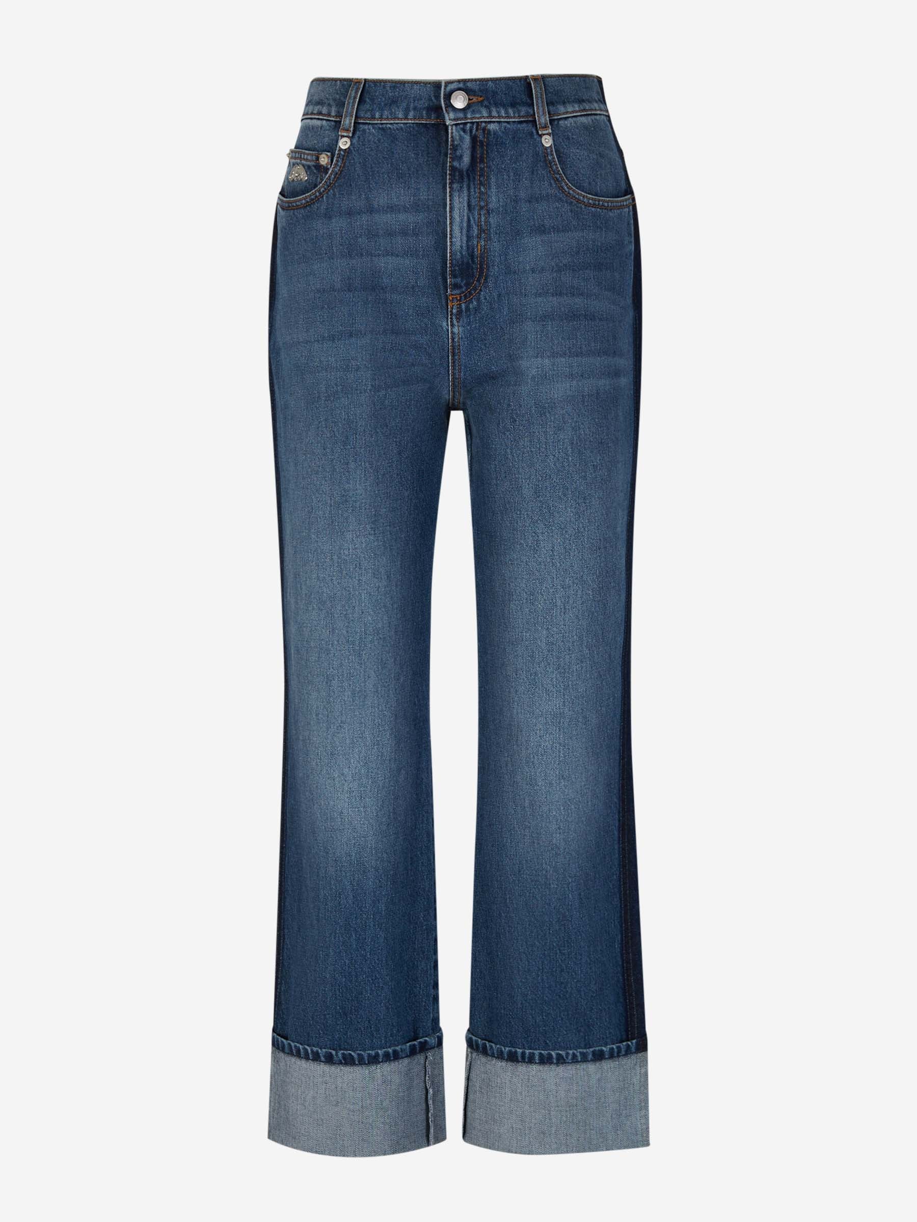 Alexander McQueen Boyfriend Wide Leg Jeans