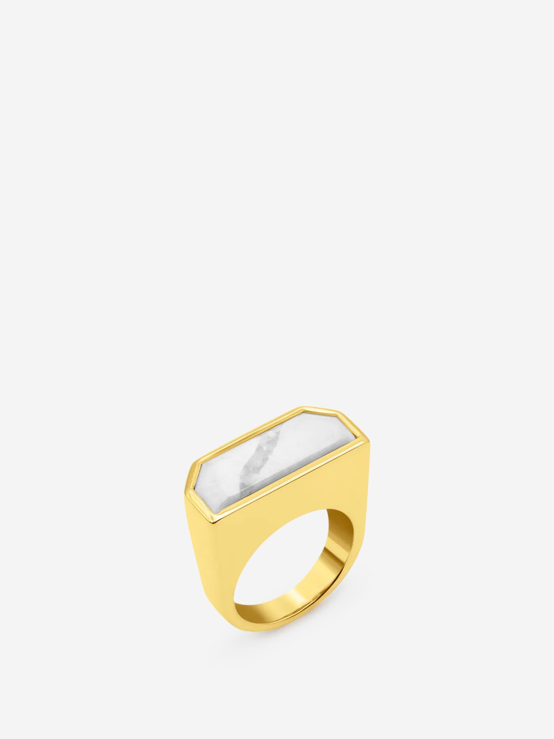 STRUCTURED SIGNET RING SQUARE SILVER STRUCTURED SIGNET RING SQUARE SILVER