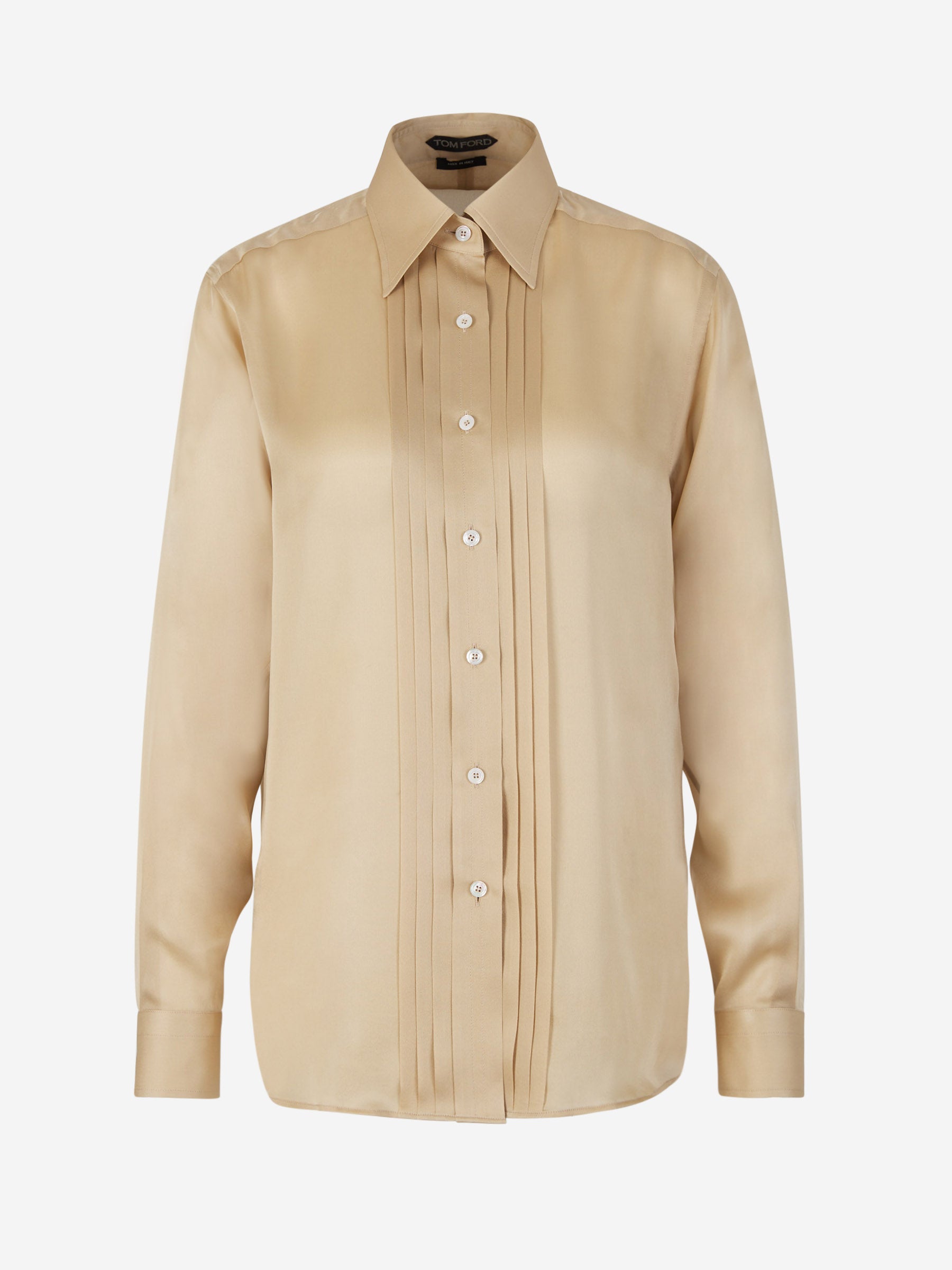 Tom Ford – Silk Pleated Plaster Shirt Mujer 701-002077 01