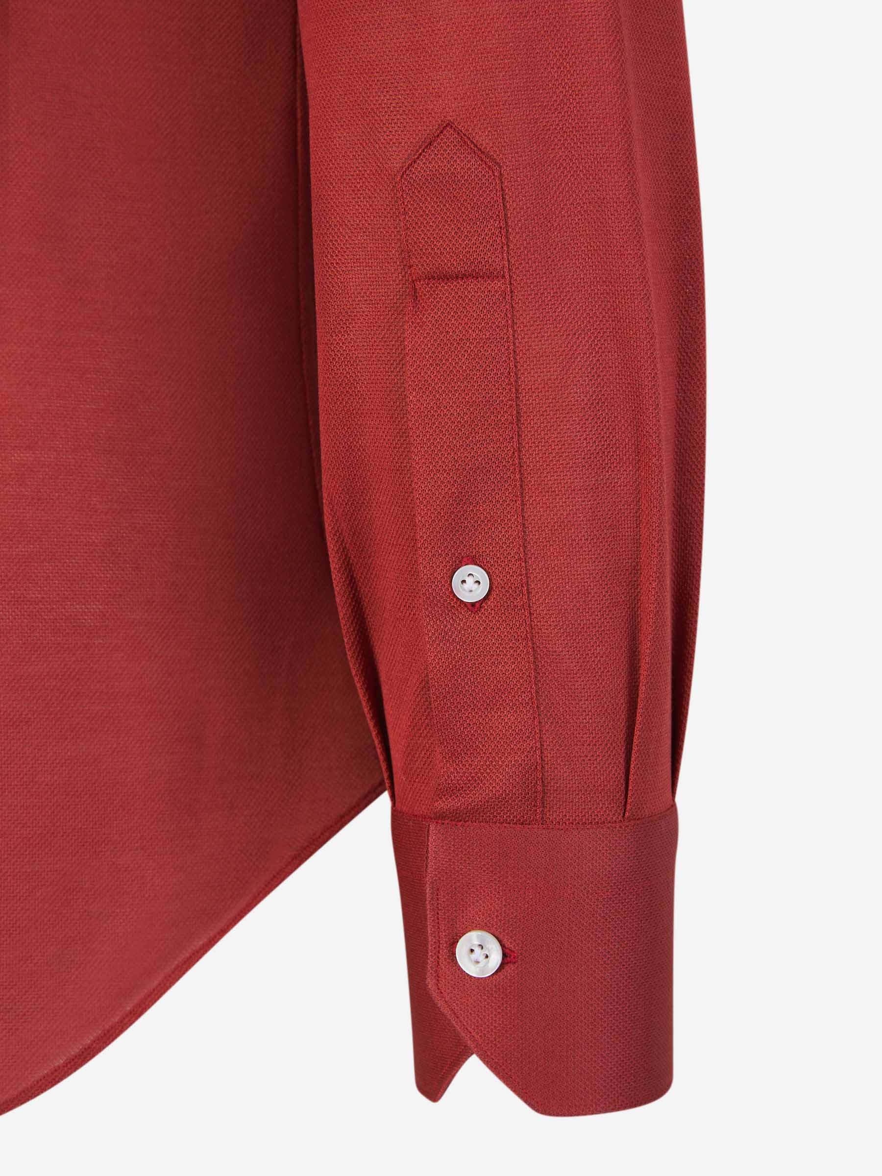 Fray Hombre Barcelona Camisa Algodón Piqué color Rojo sku 531-005956 06 - Foto 4