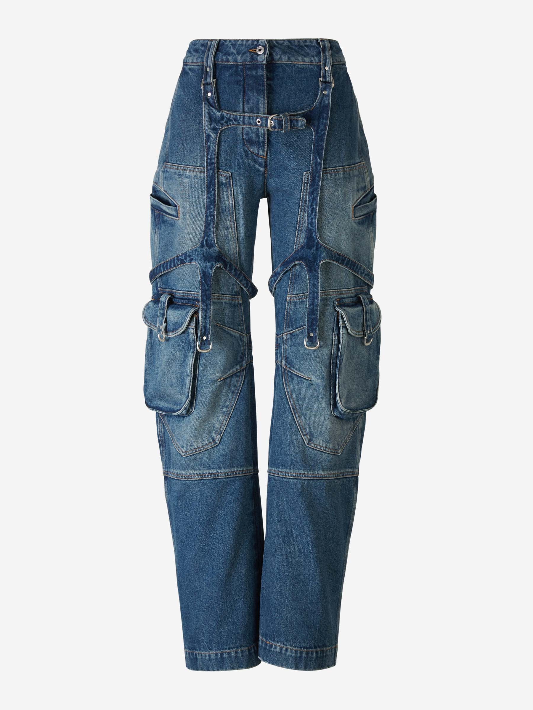 Jeans Cargo Algodón