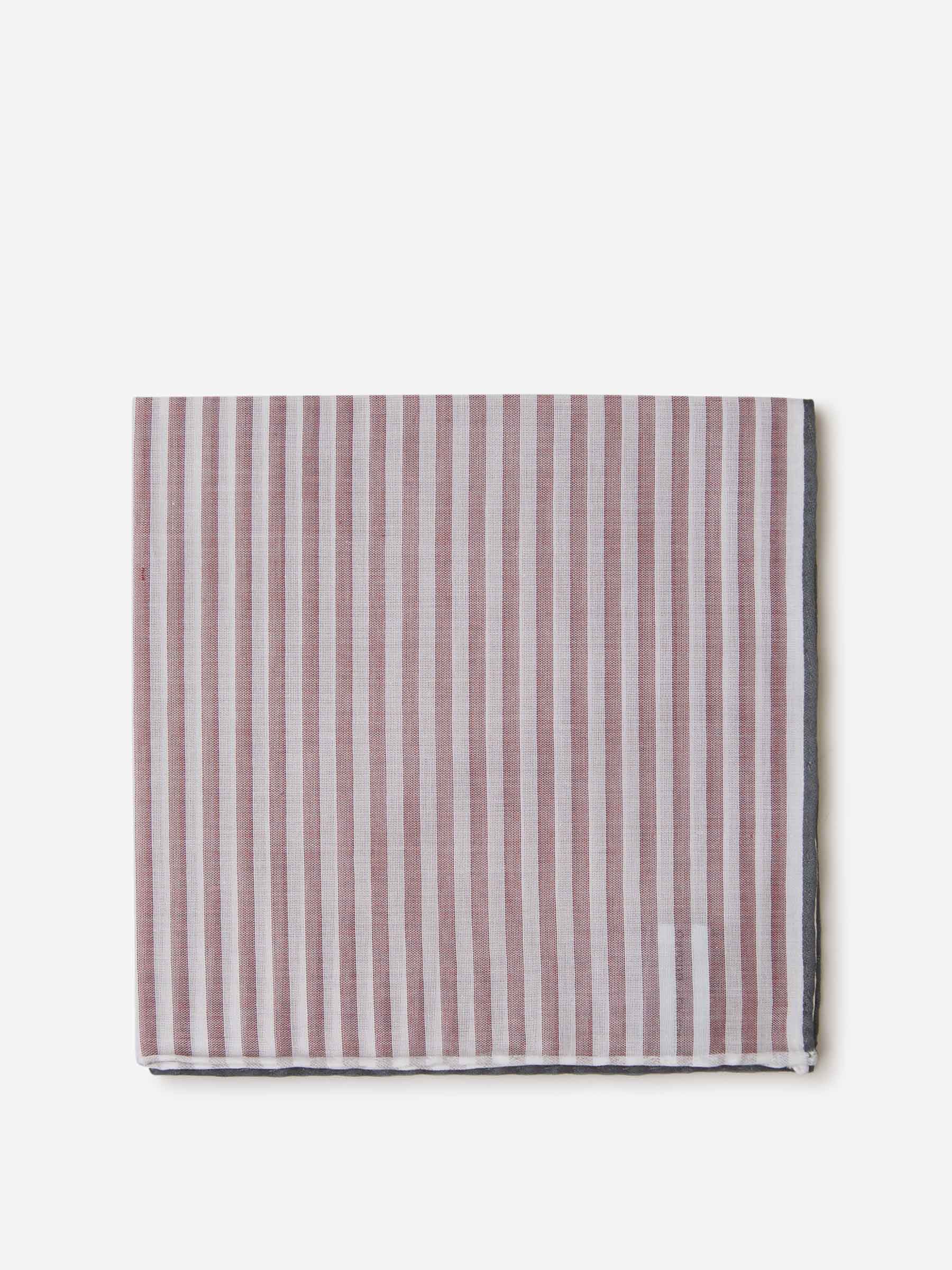 Santa Eulalia Hombre Barcelona Pañuelo Algodón Rayas color Púrpura sku 654-000291 01 - Foto 1