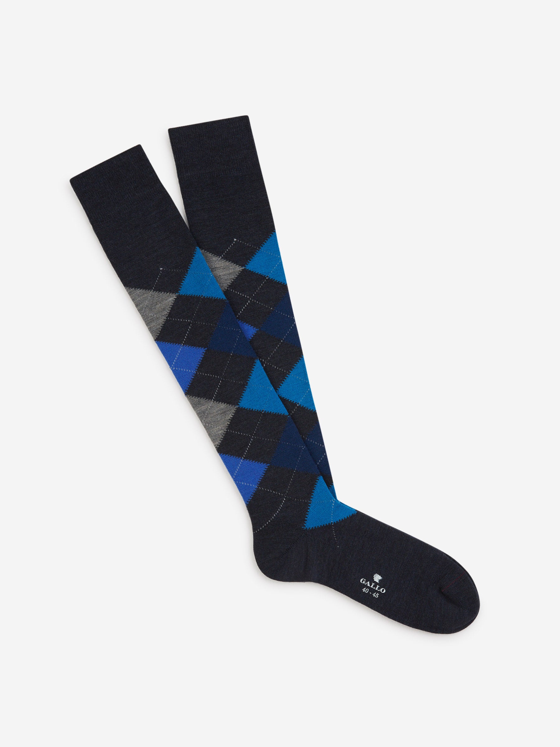 Gallo Hombre Barcelona Calcetines Largos Incrustaciones color Azul Noche sku 641-000203 02 - Foto 1