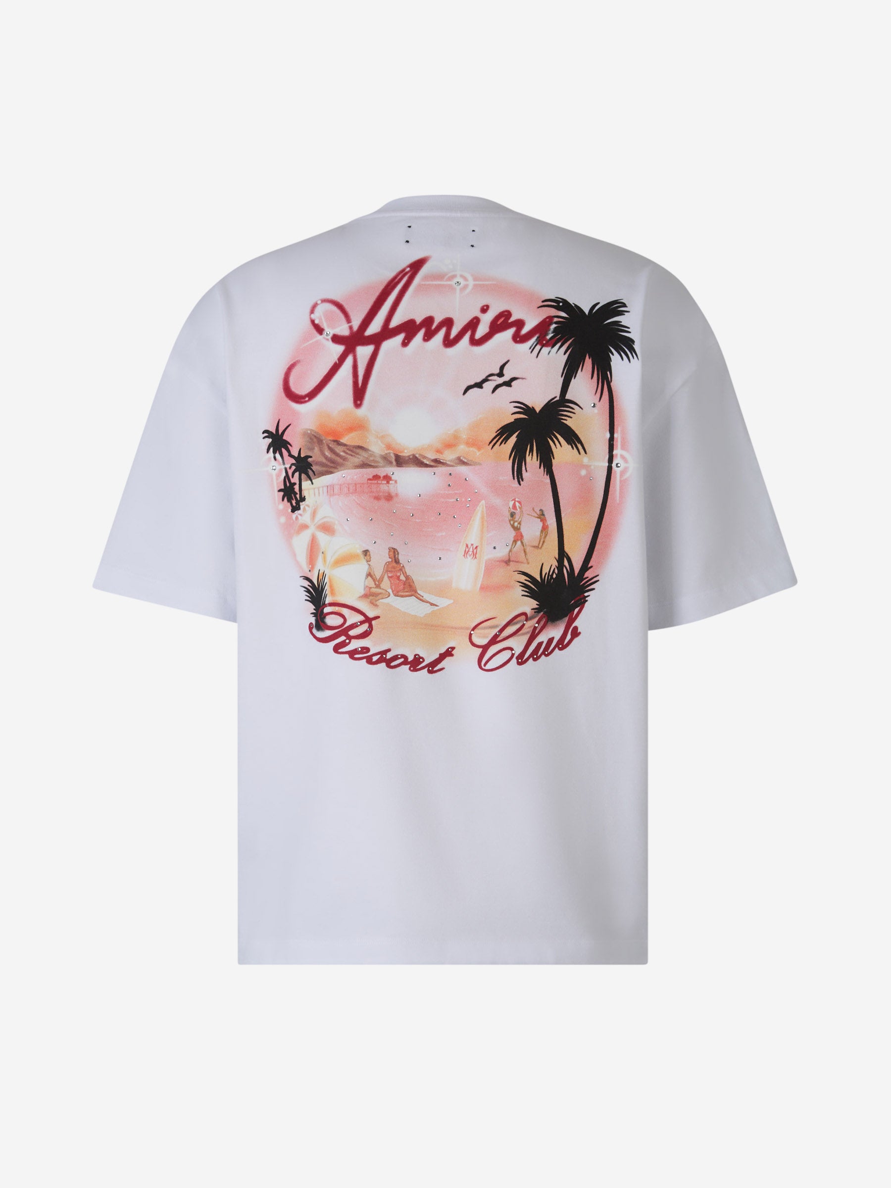 【関税込・国内発送】AMIRI COTTON LOGO TEE Amiri Cotton Logo T-Shirt in White for Men | Lyst
