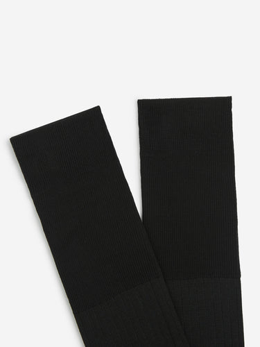 Bresciani Hombre Barcelona Calcetines Canalé Dos Tonos color Negro sku 642-000224 03 - Foto 2