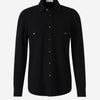 Brunello Cucinelli Hombre Barcelona Sobrecamisa Franela Lana color Negro sku 513-000017 01 - Foto 1