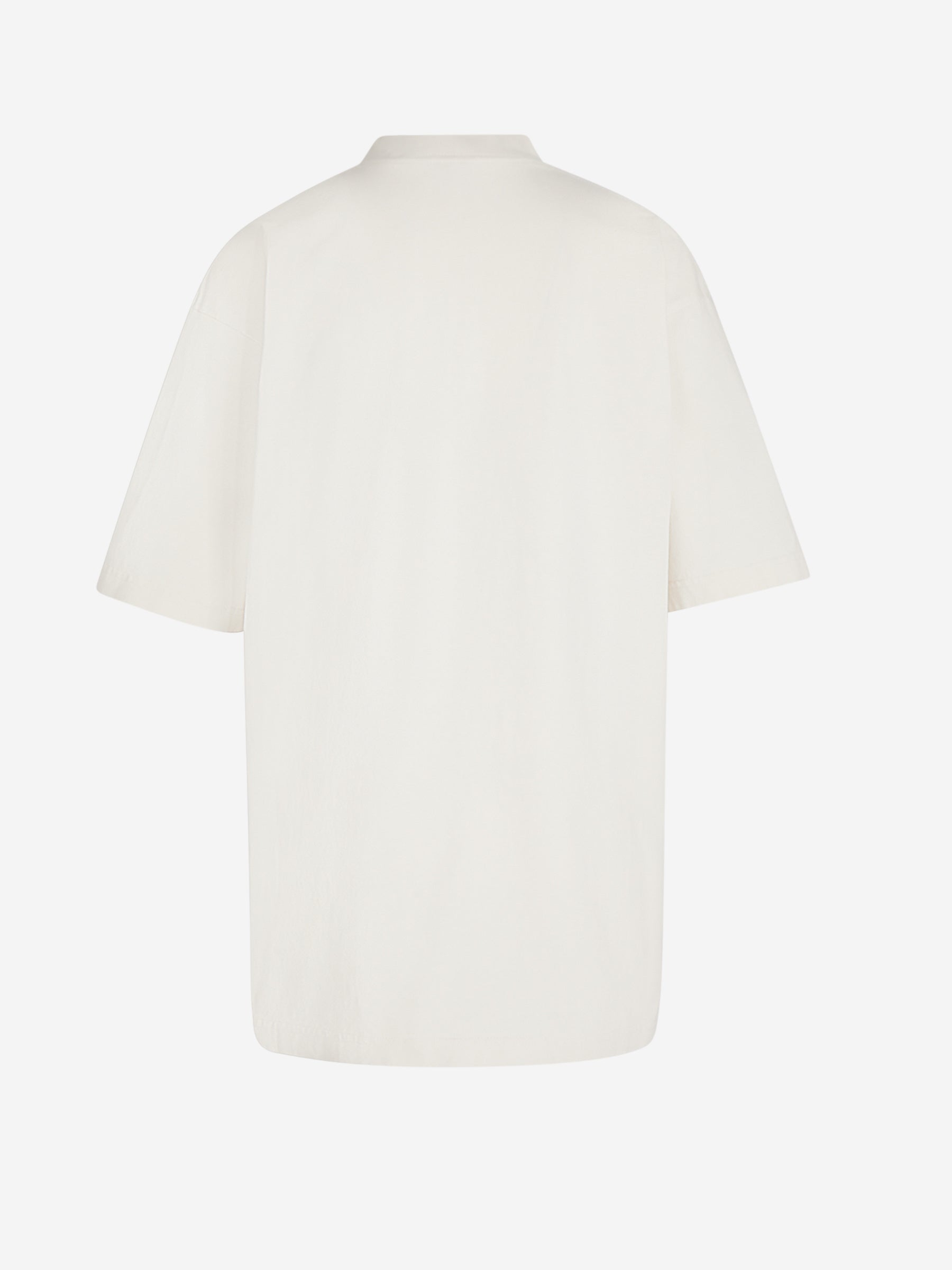 Balenciaga Camiseta Logo Algodón color Crema sku 782-001596 01 - Foto 2