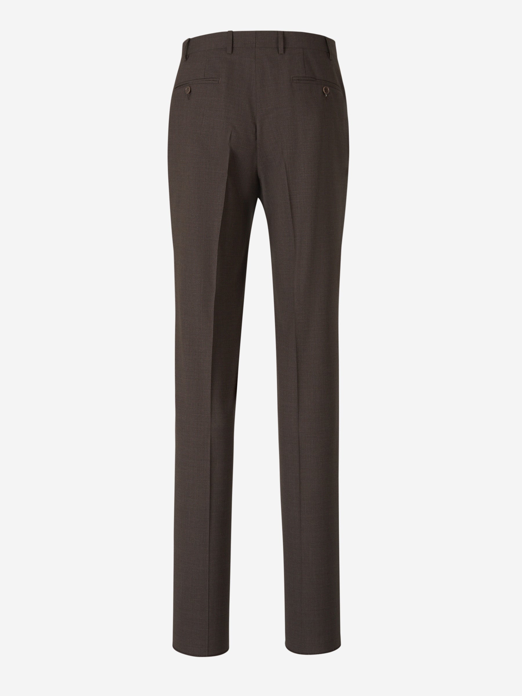 Canali Pantalones Clásico lana color Marrón Oscuro sku 321-000347 02 - Foto 2