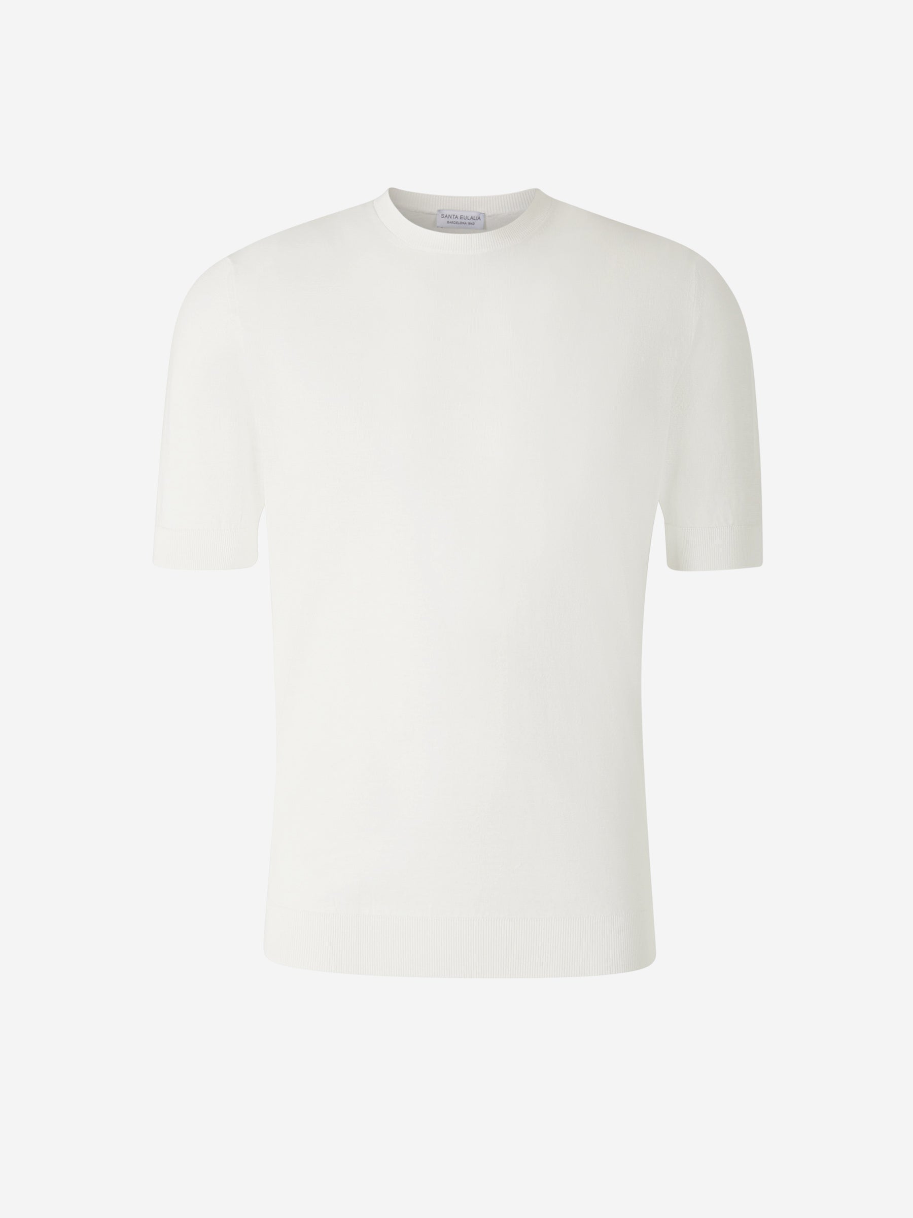 Santa Eulalia Hombre Barcelona Camiseta Punto Algodón color Blanco sku 553-003865 01 - Foto 1