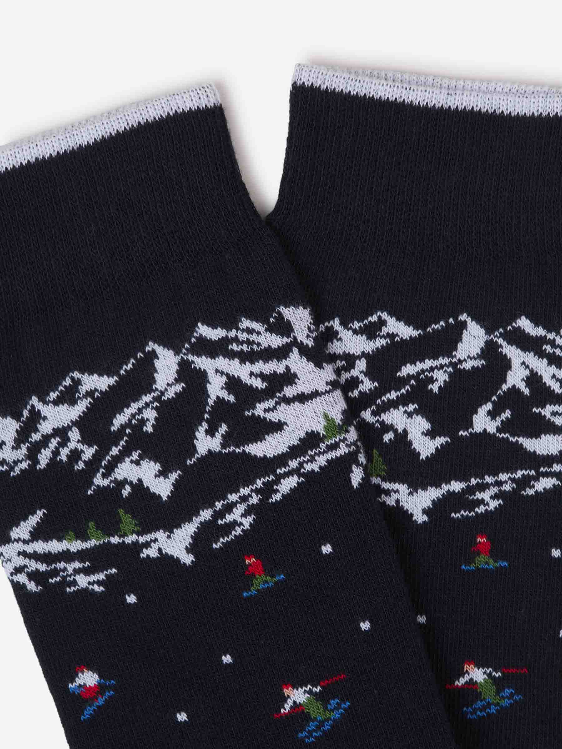 Gallo Hombre Barcelona Calcetines Motivo Esquiador color Azul Noche sku 642-000520 02 - Foto 2