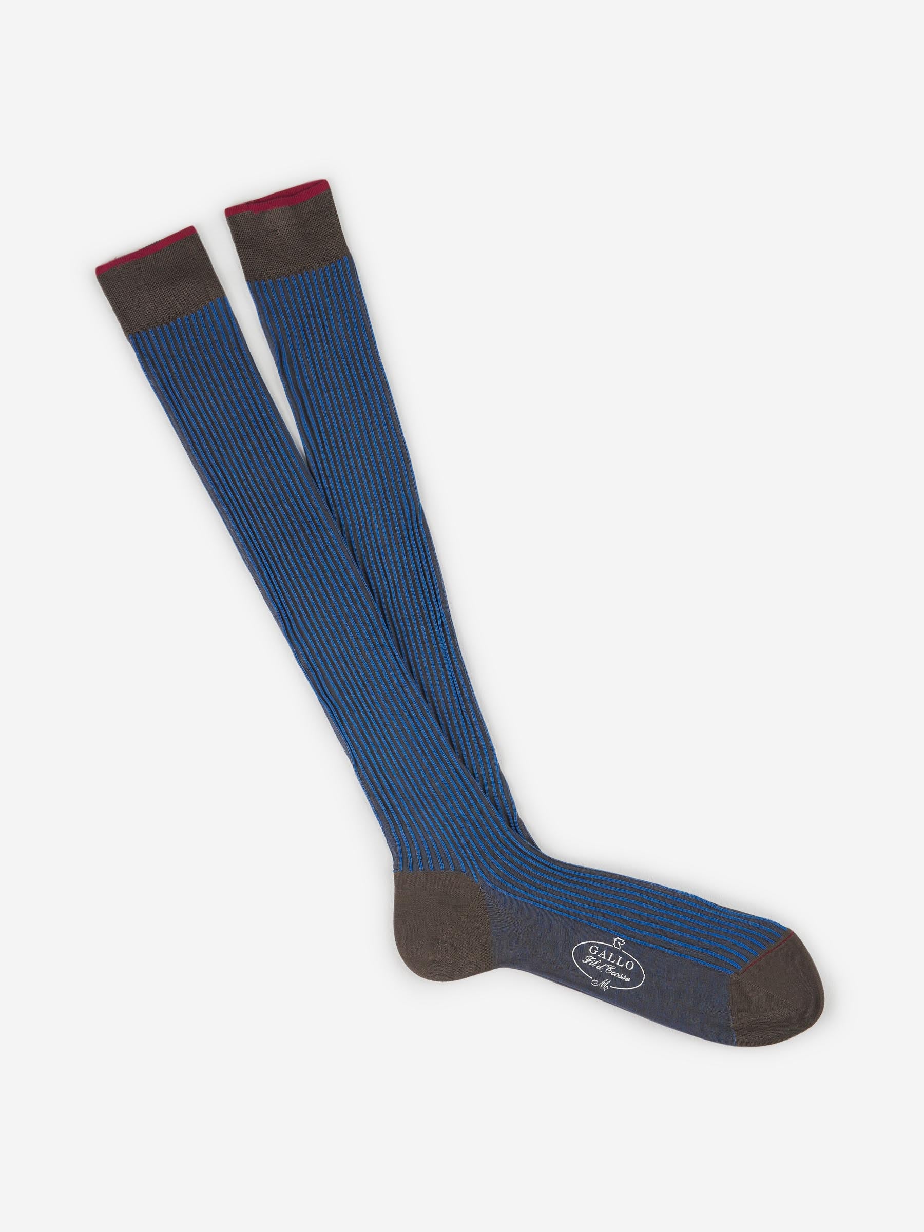 Gallo Hombre Barcelona Calcetines Motivo Rayas color Taupe sku 642-000429 05 - Foto 1