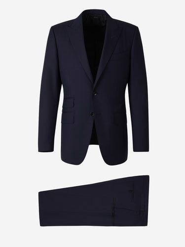 Tom Ford Hombre Barcelona Traje Liso Lana color Azul Noche sku 311-000351 02 - Foto 1