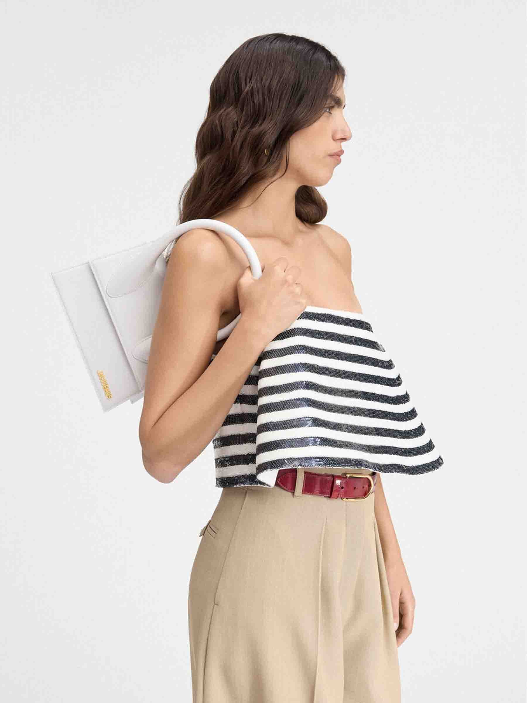 Jacquemus Bolso Bandolera Le Chiquito color Blanco sku 810-007706 00 - Foto 6