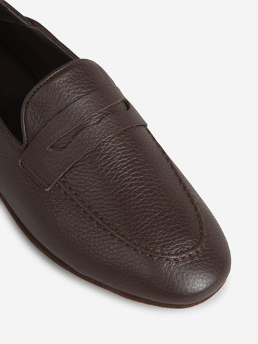 Santa Eulalia Hombre Barcelona Zapatos Piel Granulada color Marrón Oscuro sku 612-000071 01 - Foto 8