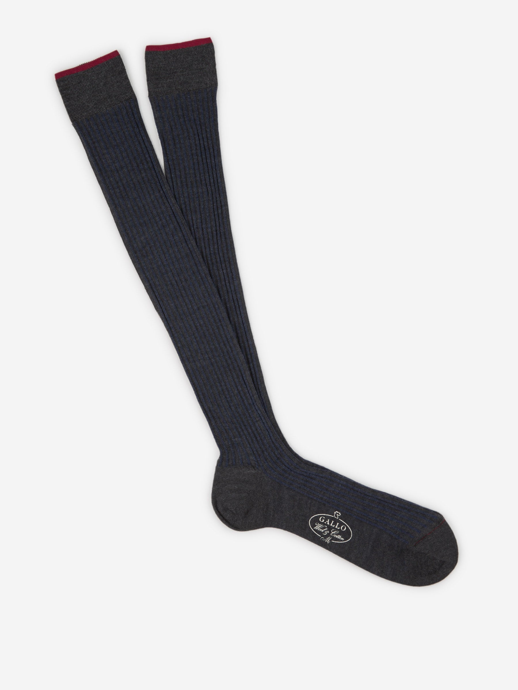 Gallo Hombre Barcelona Calcetines Motivo Rayas color Gris Antracita sku 642-000397 02 - Foto 1