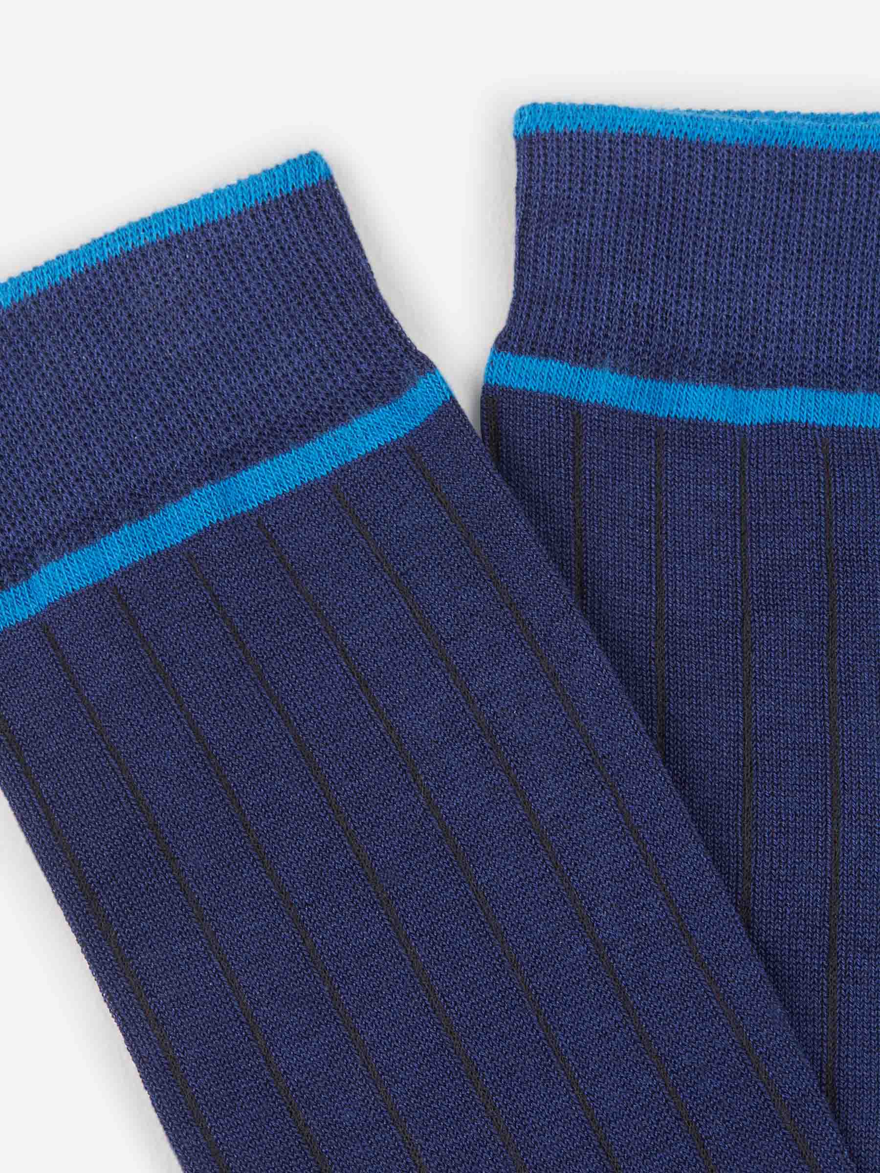 Gallo Calcetines Bicolor Rayas color Azul Marino sku 641-000188 02 - Foto 2