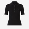 Courrèges Top Polo Canalé color Negro sku 782-001593 01 - Foto 1