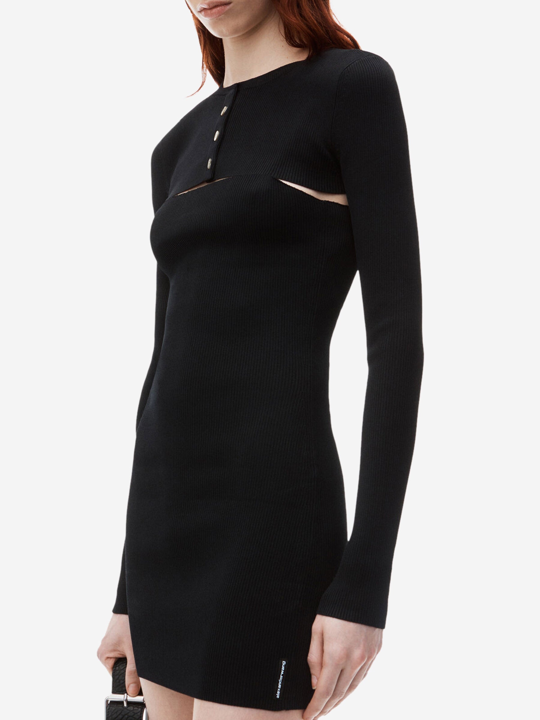 alexander wang zipper mini dress Mini Cropped Dress