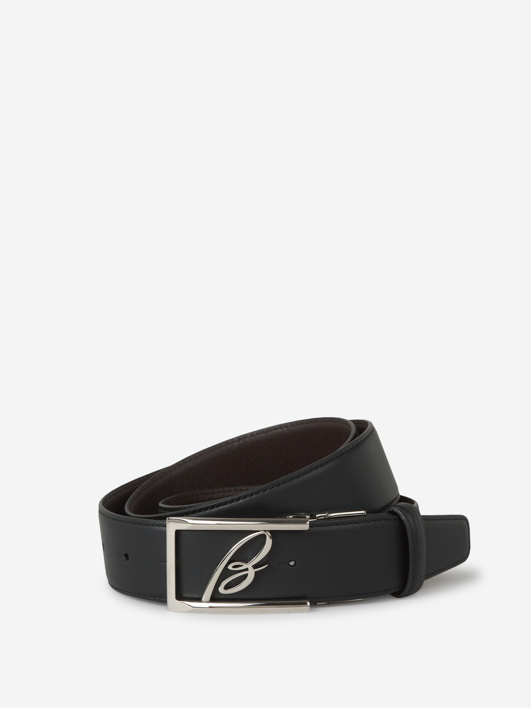 Brioni Hombre Barcelona Cinturón Reversible Piel color Negro sku 621-000254 01 - Foto 1