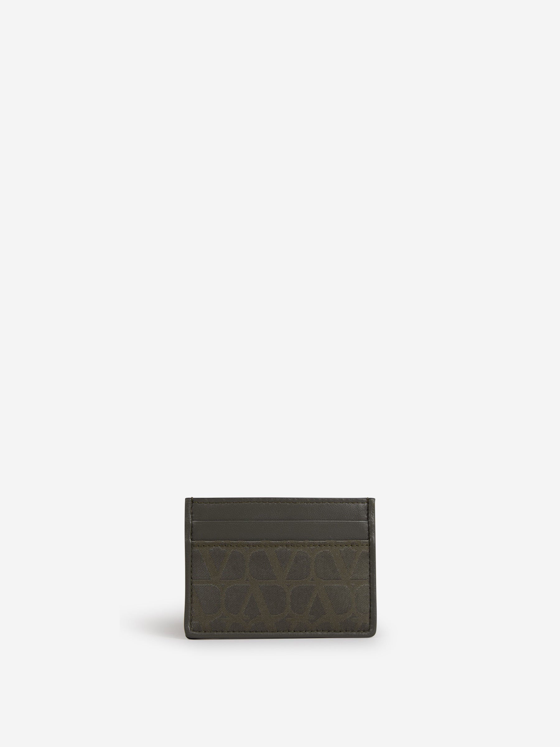 Valentino Garavani Tarjetero Logo Piel color Verde Militar sku 691-001331 00 - Foto 1