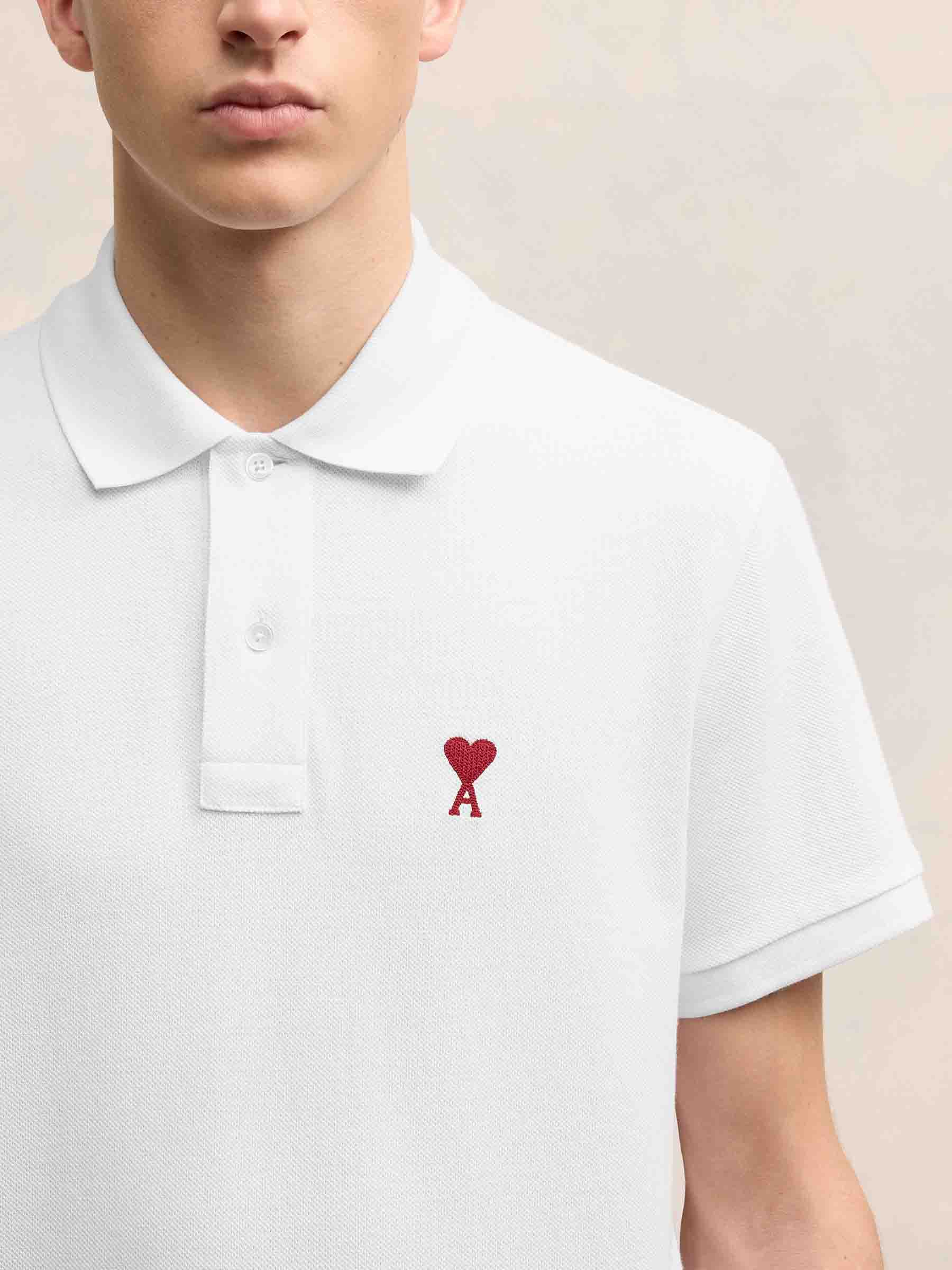 Ami Paris Cotton Polo Shirt Hombre 552 001526 02