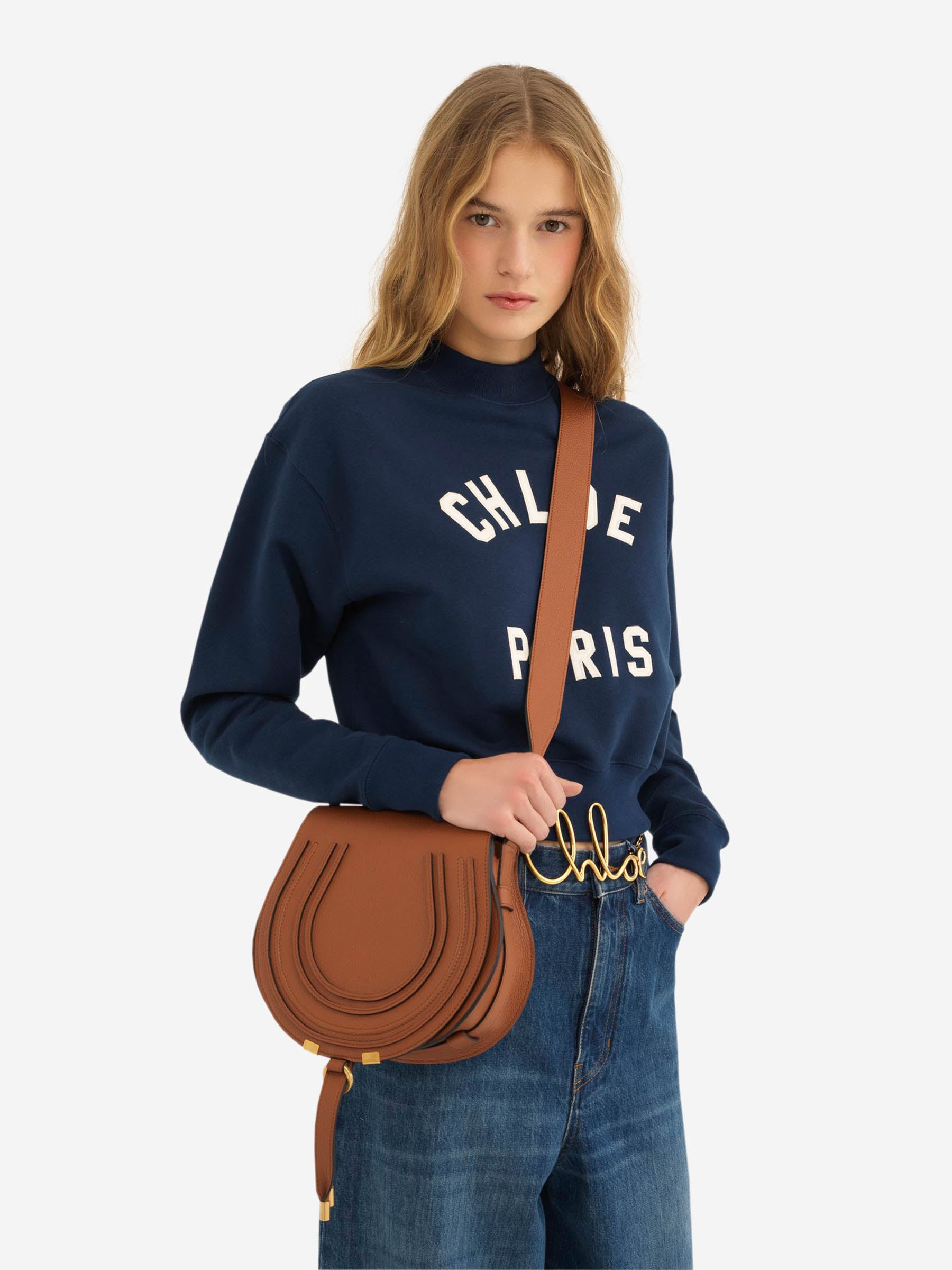 Saddle Bag Chloe Tasche Marcie Blau Chloé – Marcie S Umhängetasche