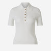 Courrèges Mujer Barcelona Top Polo Canalé color Blanco sku 782-001593 02 - Foto 1