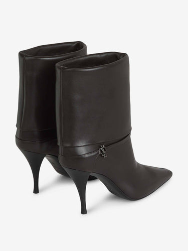 Saint Laurent Mujer Barcelona Botines Niki Logo color Marrón Oscuro sku 805-000758 01 - Foto 3