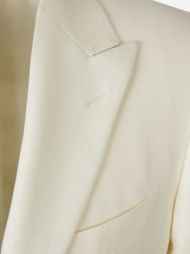 Canali Hombre Barcelona Americana Recta Lana color Blanco sku 301-000247 01 - Foto 3